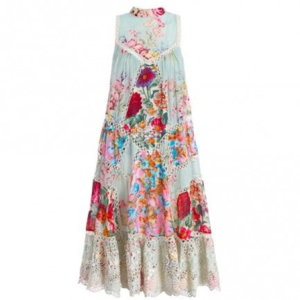 RARE!! Zimmermann Sundance Patchwork Dress Sz 1